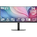 MSI Modern MD342CQP PC-Monitor 34 Zoll UWQHD Curved 1500R – VA-Display...