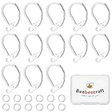 Beebeecraft 1 Box 20 Stück 925 Sterling Silber Plattierte Messing Ohrhaken...