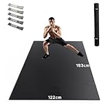 HAPBEAR Yogamatte XXL- Extra Groß Breit Sportmatte Fitnessmatte Rutschfest...