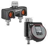 Gardena watering control flex + twin tap connector