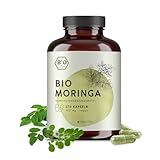 BIONUTRA® Moringa Kapseln Bio (270 x 600 mg), hochdosiert, deutsche...