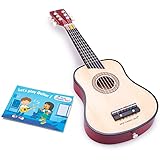 New Classic Toys - 10304 - Musikinstrument - Spielzeug Holzgitarre - Deluxe...