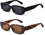 2 Stück Sonnenbrille Damen Vintage, Retro Sonnenbrillen Vintage...