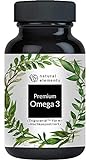 Premium Omega 3 - 120 Kapseln - 1000 mg Fischöl pro Kapsel mit EPA und DHA...