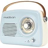 Madison FREESOUND-VR30 TRAGBARES Nostalgie Radio MIT BLUETOOTH UND FM