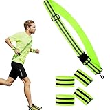 Fosoloni Reflektoren Kleidung Set,Reflektorgürtel Reflektorband...