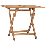 vidaXL Teak Massiv Garten Esstisch Klappbar Gartentisch Holztisch...