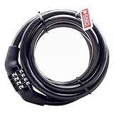 SYUULCOI Fahrradschloss-Kabel Hochsicheres 4-stelliges...