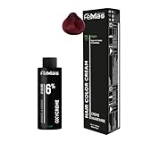 Femmas Haarfarbe Set Rot I Hair Color Cream 100ml + Oxycreme 100ml 6% I...