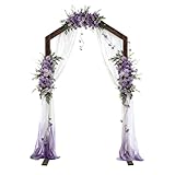 PlusFive Holz Hochzeitsbogen –2,16 m Holzener Hochzeit Hintergrund...