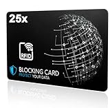 DEKRA geprüfte RFID Blocker Karte I Neuste E-Field Störsender-Technologie...