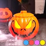 Halloween Deko Ultraschall-Nebelmacher,12 LED Mini Nebelmaschine,Mini...