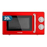 Cecotec Mechanische Mikrowelle Proclean 3010 Retro Red, 20L, 700W, 6...