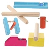 Parliky Buntes Domino Holz für Pädagogisches BAU Legespiel Fördert...