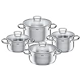 Silit Toskana Topfset Induktion 4-teilig, Kochtopf Set mit Glasdeckel,...