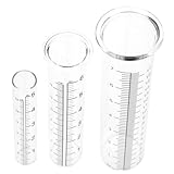 BESPORTBLE 3 Stück Teiliges Regenmesser Glas Präzise Messzylinder aus...