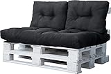normani Palettenkissen Set Sofa Sitzkissen mit Rückenkissen Outdoor...