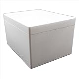 Styroporbox/Thermobox - 21,0 Liter - 44 x 34 x 26 cm/Wandstärke 3 cm -...
