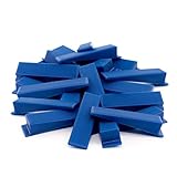 Lantelme 50 Stück Montagekeile aus Kunststoff Blau – Montagehilfe Keile...