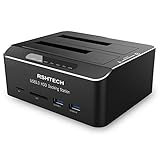 RSHTECH Dualschacht Festplatten Docking Station, USB 3.0 Aluminium...