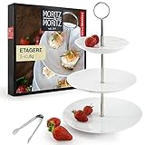 Moritz & Moritz Obst Etagere 3 Etagen - Inkl. Zange - Aus hochwertigem...