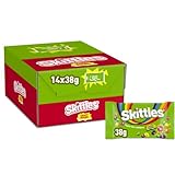 Skittles Crazy Sours, Fruchtbonbons Großpackung 14 x 38, Tüten mit...