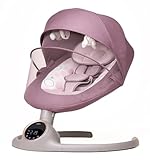 BEBE2LUXE ALPHA Babywippe, Elektrische Babyschaukel mit Musik, Nutzbar ab...