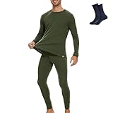 MERINNOVATION 100% Merino Unterwäsche Herren Set Leicht, Mittelgewicht,...