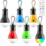 ZQEJEFD Campinglampe, 5 LED +1 RGB-Modus Camping Lantern, Zelt-Lichter mit...