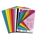 PLAY-CUT Tonpapier A4 (130g/m2) | 50 Bogen Din A4 Papier zum Basteln...