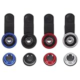 ABOOFAN 4 Stück Smartphone Kameraobjektiv mit Clip On Weitwinkel Makro...