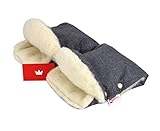 BABYLUX MUFF Handmuff PLÜSCH/WOLLE Handwärmer für Kinderwagen Buggy...