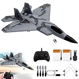 RC Flugzeug,2.4Ghz 2 Kanal Ferngesteuertes Flugzeug mit LED-Licht Kämpfer...