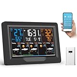 jely Wlan Wetterstation Funk mit Außensensor Wifi Funkwetterstation...