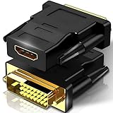 Retoo DVI-D auf HDMI Adapter mit 1080p und Audio, Bidirektional DVI-Stecker...