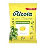 Ricola Zitronenmelisse 75g Beutel, Schweizer Kräuter-Bonbons mit 13...