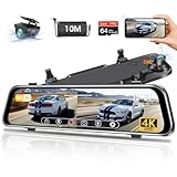 Vtopek 4K Dashcam 11,66 Zoll Dashcam mit Rückfahrkamera Spiegel Dashcam...