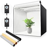 Yorbay Fotostudio Set 60 x 60 x 60cm CRI 95+ LED-Fotobox Lichtbox...