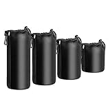 Lobamop 4PCS Camera Case Lens Pouch Set Lens Case Klein Mittel Groß und...