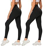 AMIYOYO 2er Pack Leggings für Damen High Waist Leggins Blickdicht...