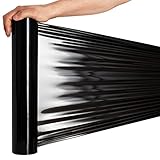 RAGO® Stretchfolie Schwarz folie für möbel 1 Stück 150m Hand...