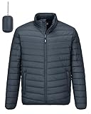 Outdoor Ventures Herren Steppjacke Leichte Warme Übergangsjacke Herren...