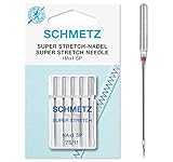 SCHMETZ Nähmaschinennadeln | 5 Super Stretch-Nadeln | Nadeldicke 75/11 |...