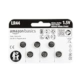 Amazon Basics LR44 Alkali-Knopfzellen, langanhaltende Leistung, frei von...