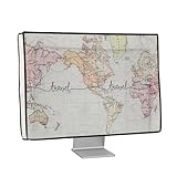 kwmobile Leinen Hülle kompatibel mit 20-22' Monitor - Schutzhülle...