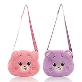 KASESSS 2 Stück Umhängetasche Mädchen, Handtasche Mädchen, Plüsch...
