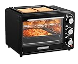 3in1 Mini Backofen 20 Liter mit Konvektion inkl. Warmhalteplatte | 2...