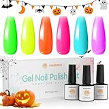 Maykawe UV Nagellack Neon, 6 Farben 8ml Neon Shellac Nagellack Set,...