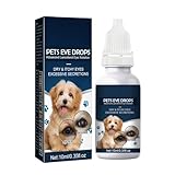 HADAVAKA Augentropfen Für Haustiere, 10 Ml Tränenfleckenreiniger Für...
