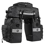 BAIGIO Fahrradtasche 3-in-1 Multifunction wasserdichte Gepäckträgertasche...